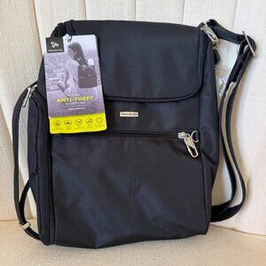 DAMAGE** new TRAVELON Anti-Theft Classic Small Convertible Backpack BLACK NWT